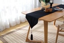 Load image into Gallery viewer, Simple Tassel Table Runner