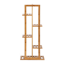 Load image into Gallery viewer, 5 Tier Bamboo Plant Stand