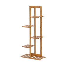 Load image into Gallery viewer, 5 Tier Bamboo Plant Stand