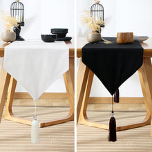 Load image into Gallery viewer, Simple Tassel Table Runner